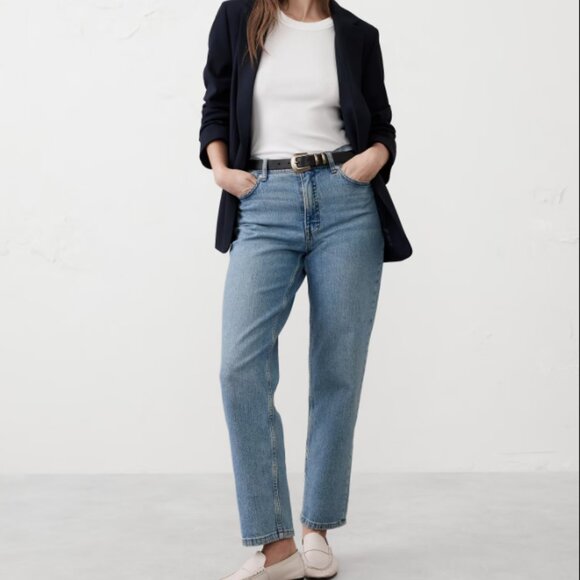 Tommy Hilfiger Navy Women's Blazer with iconic striped lining - Size 14 - Picture 9 of 9